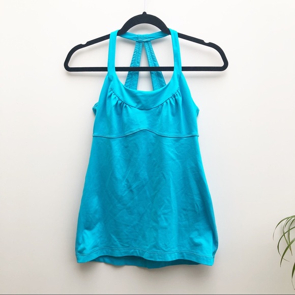 lululemon athletica Tops - Lululemon light blue workout tank top